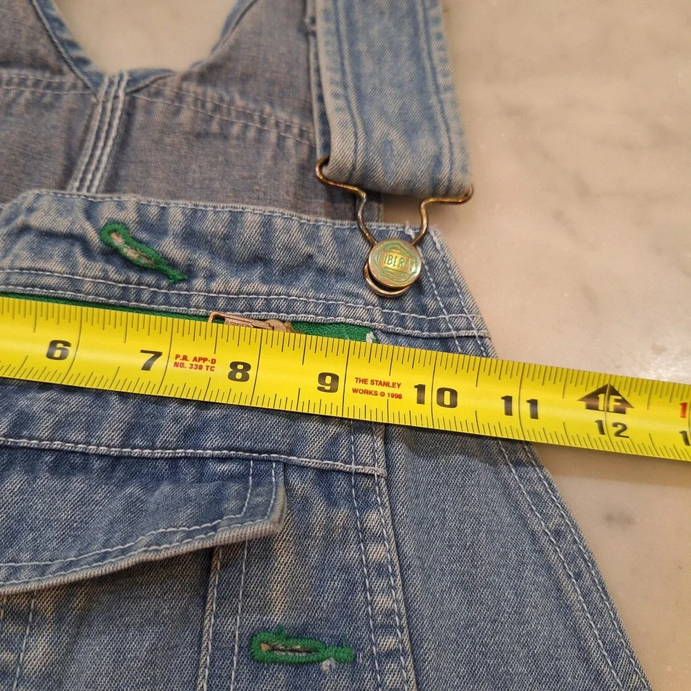 Vtg 90s Liberty Denim Overalls 36x30 Lt Wash Bib Workwear Utility Carpenter AsIs - Picture 4 of 13